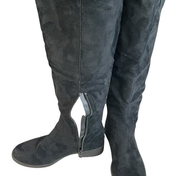 American Rag Cie Boots Womens Size 7.5 Adarra Over the Knee Tall Riding Black - Picture 11 of 16